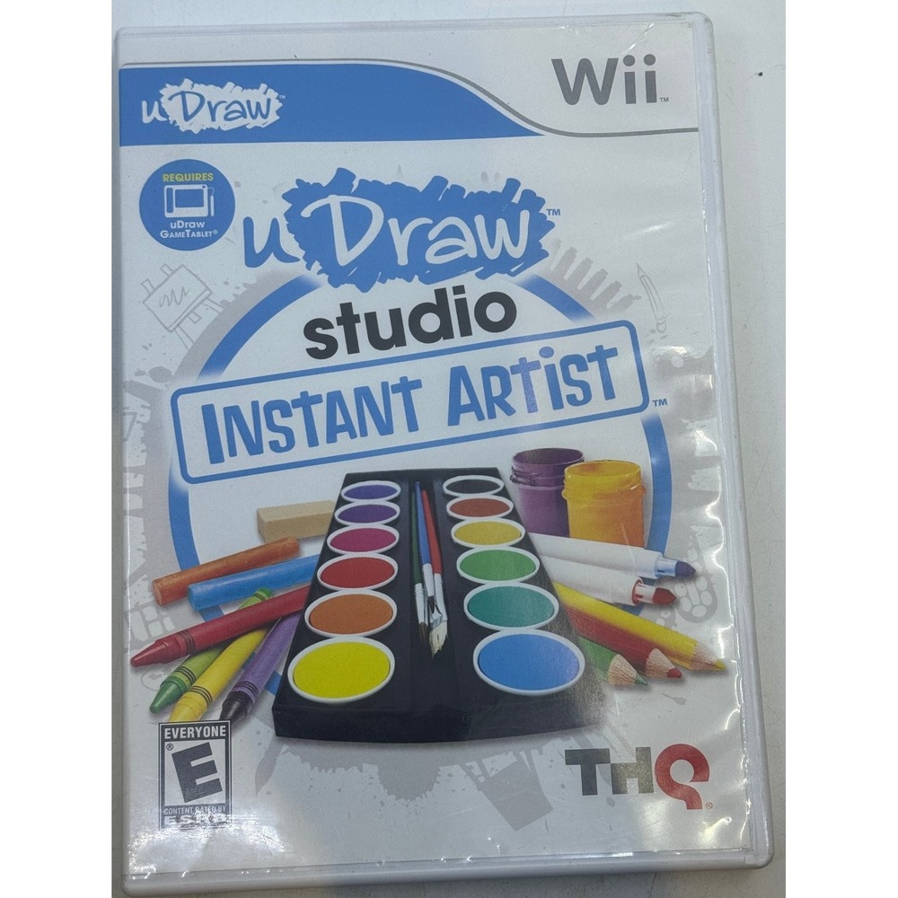 uDraw Studio Instant Artist Nintendo Wii Game THQ uDraw GameTablet Required